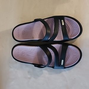 Crocs Swiftwater sandals.